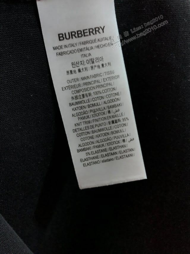 Burberry新款短袖 巴寶莉2020新款印花刺繡T恤 頂級品質  tzy2554